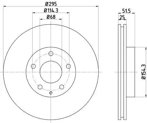 Tarcza hamulcowa przód Mazda 3 G120 D150 13- Textar 92267603