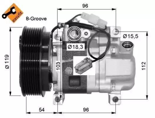 KOMPRESOR KLIMATYZACJI MAZDA 6 2007- NRF 32688G
