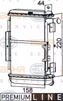 Chłodnica Audi ALLROAD 4,2 V6 QUATTRO 02-05  PRAWA  Hella 8MK376765251