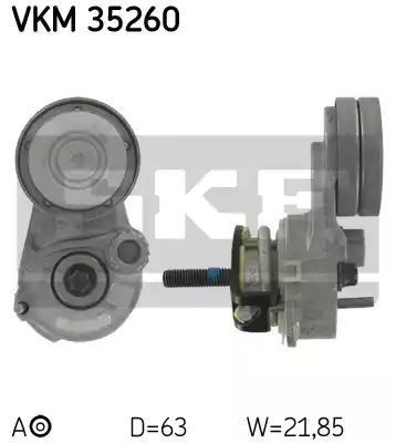 Napinacz paska wielorowkowego Opel 1,6 1,8 02- SKF VKM35260