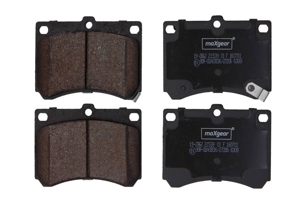 KLOCKI HAMULCOWE PRZÓD MAZDA MX-3 MaXgear 19-2862