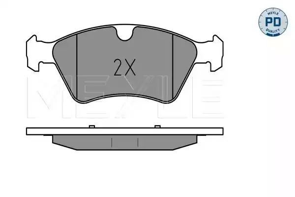 KLOCKI HAMULCOWE PRZÓD MERCEDES W164 ML280-500 05- X164 GL MEYLE 0252392221/PD