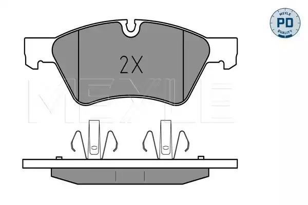 KLOCKI HAMULCOWE PRZÓD MERCEDES W164 ML280-500 05- X164 GL MEYLE 0252392221/PD