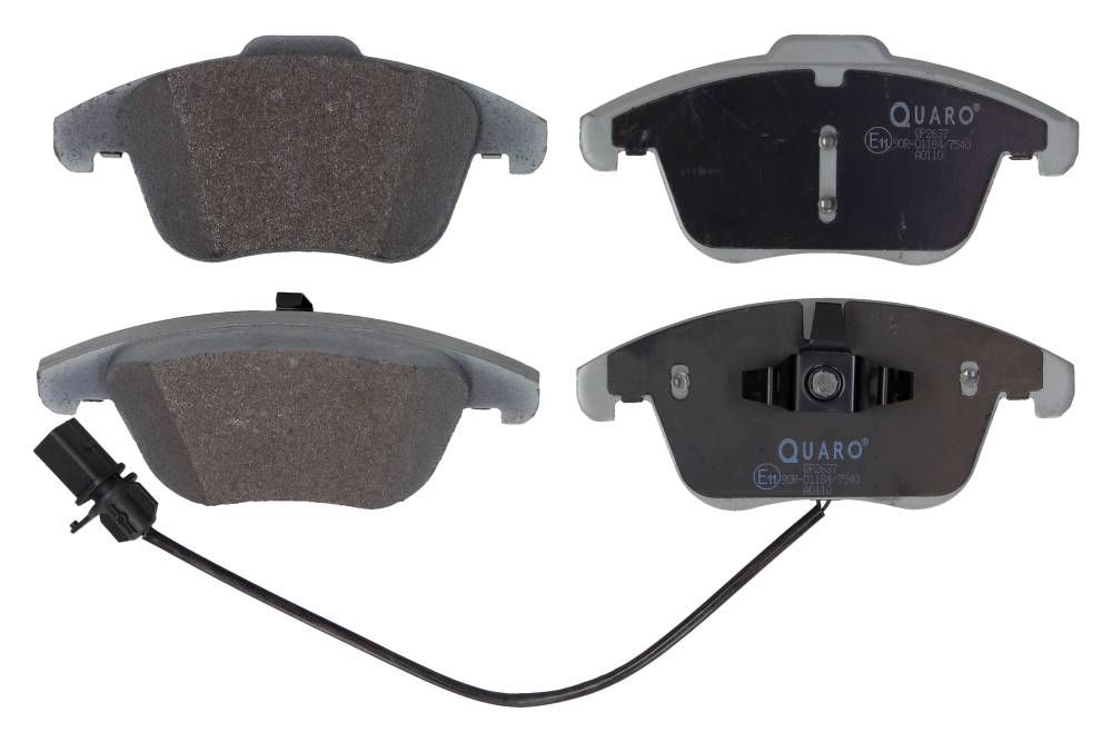 Klocki hamulcowe przód A4 A5 07- z czujnikiem TARCZA 314MM QUARO QP2637