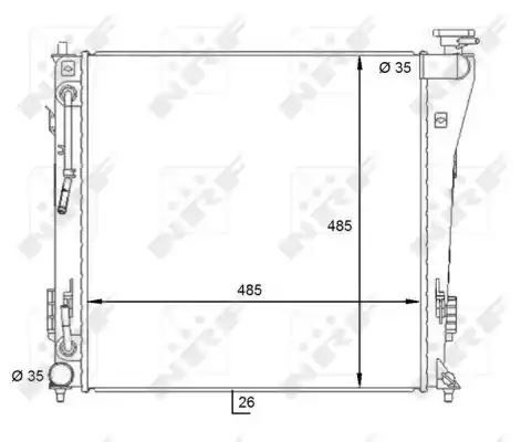 CHŁODNICA HYUNDAI I40 1,7CRDI 12- NRF 59087