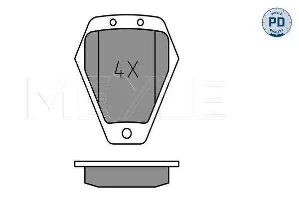 KLOCKI HAMULCOWE PRZÓD VW A4 S4 QUATTRO 97- A6 97- MEYLE 0252145418/PD