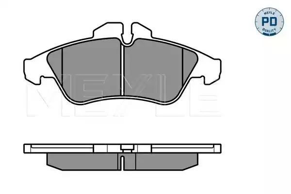 KLOCKI HAMULCOWE PRZÓD MERCEDES SPRINTER 208-314 95- VITO 10 MEYLE 0252399020/PD