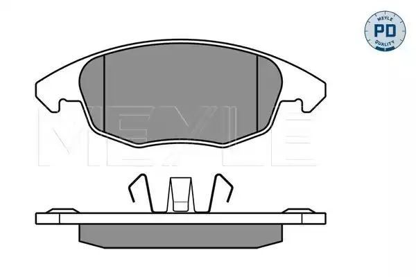 KLOCKI HAMULCOWE PRZÓD CITROEN BERLINGO C4 DS4 08- MEYLE 0252453818/PD