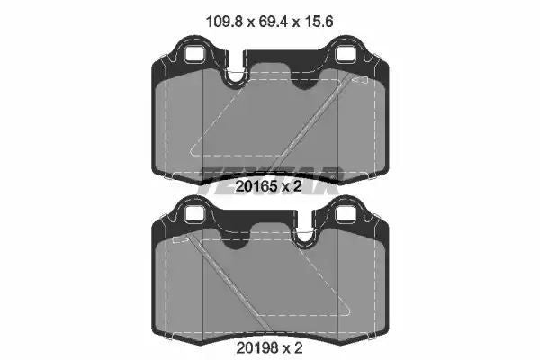 Klocki hamulcowe ASTON MARTIN T. Mercedes9 04- Textar 2016501