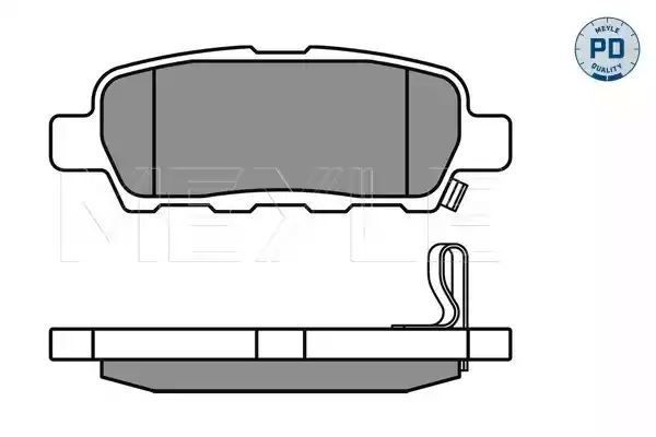 KLOCKI HAMULCOWE TYŁ NISSAN X-TRAIL MEYLE 0252387114/PD