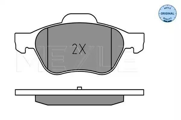 KLOCKI HAMULCOWE PRZÓD RENAULT MEGANE SCENIC 05- MEYLE 252453518