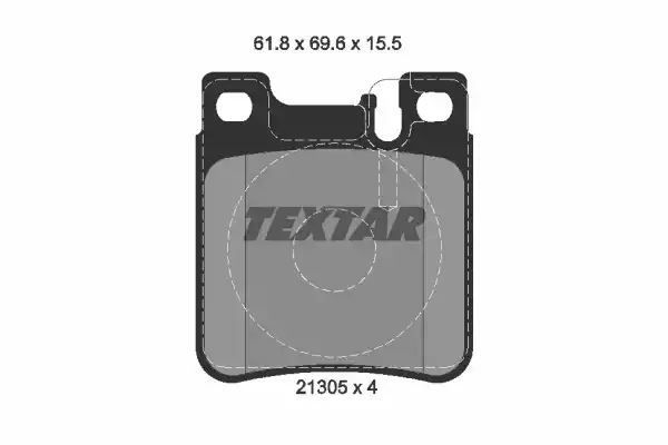 Klocki hamulcowe tył Mercedes W210 C200-32 Textar 2130581