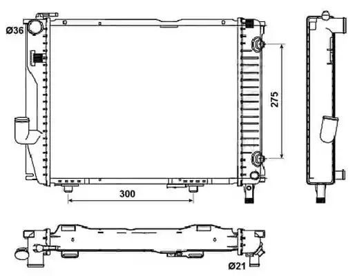 CHŁODNICA DB 84-93 AUTOMAT NRF 53030