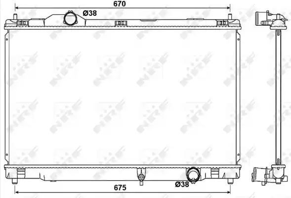 CHŁODNICA LEXUS GS 05-11 NRF 53039