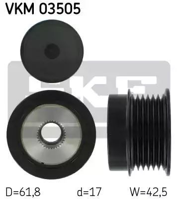 Koło pasowe alternatora Opel  SKF VKM03505