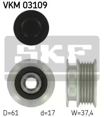 KOŁO PASOWE ALTERNATORA VW SKF VKM03109
