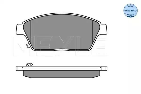 KLOCKI HAMULCOWE PRZÓD OPEL ASTRA J 09- ZAFIRA C 11- Z CZUJNIKIEM MEYLE 0252503418/W