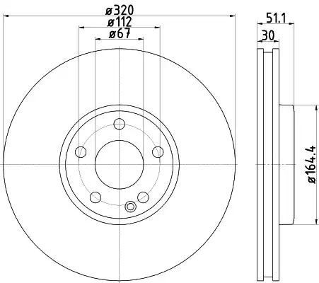 Tarcza hamulcowa przód Mercedes W246 W176 220CDI A B KLASA 12- Textar 92258003