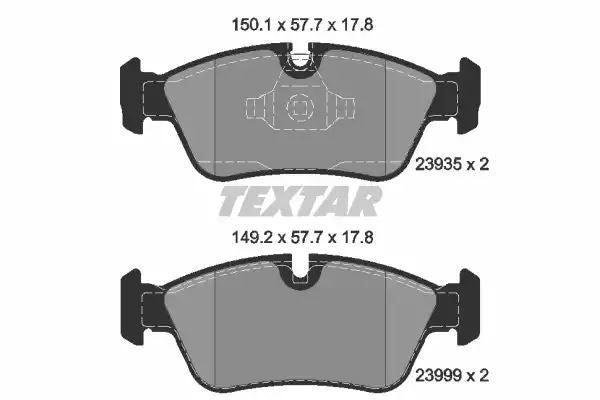 Klocki hamulcowe przód BMW E81 90 91 Textar 2393581