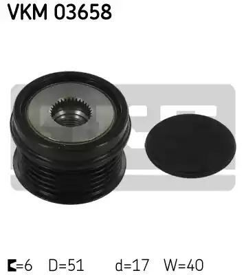 Koło pasowe alternatora Ford 1,6 ECOBOOST SKF VKM03658
