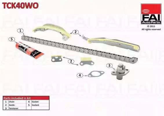 ZESTAW ŁAŃCUCHA ROZRZĄDU MITSUBISHI PAJERO 3,2 DI-D FAI Auto Parts TCK40WO