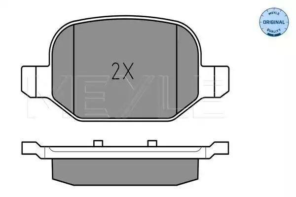 KLOCKI HAMULCOWE TYŁ FIAT 500L 12- MEYLE 252565217
