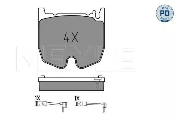 KLOCKI HAMULCOWE PRZÓD MERCEDES W220 R230 01-12 MEYLE 0252354117/PD