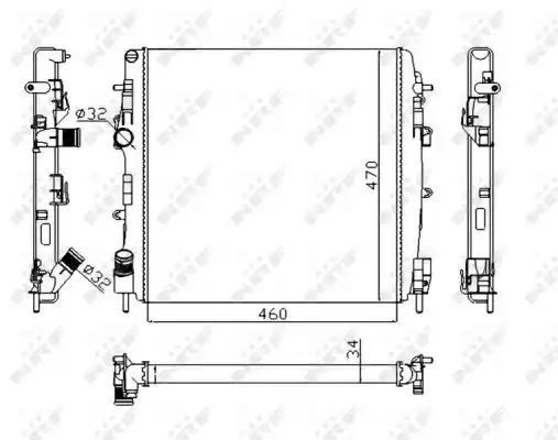 Chłodnica Nissan KUBISTAR 03- NRF 58317A