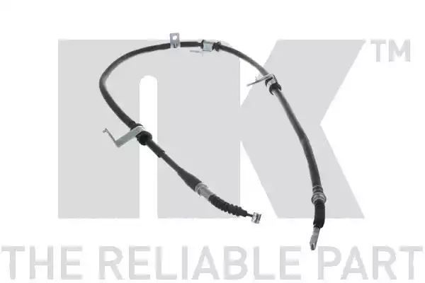 Linka hamulca ręcznego Hyundai SANTA FE 06- LE tył HAM. TARCZOWE  1674 1470  NK Autoparts 903447