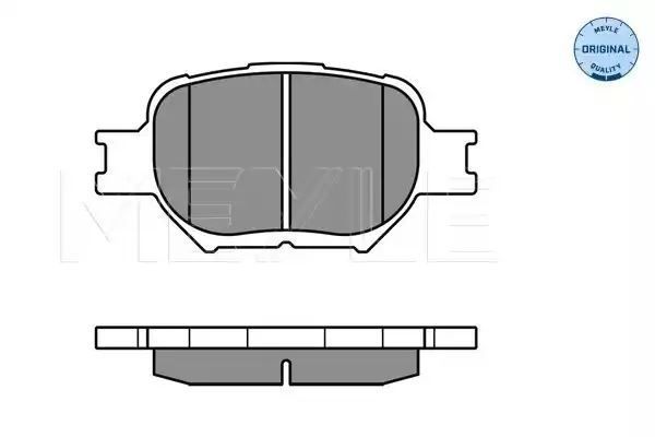 KLOCKI HAMULCOWE PRZÓD TOYOTA COROLLA VERSO 02- MEYLE 252352617