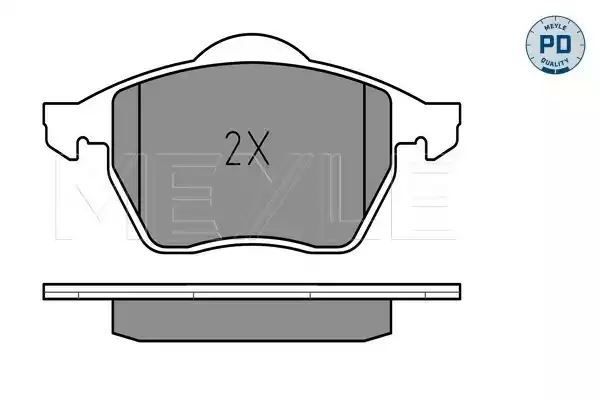 KLOCKI HAMULCOWE PRZÓD VW A4 PASSAT 1,6-2,8 95-01 MEYLE 0252162419/PD