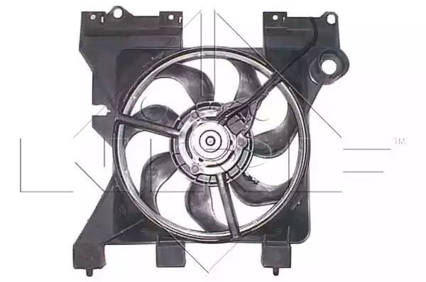 Wentylator chłodnicy Citroen BERLINGO 96- 100W  pojedynczy, z obudową  NRF 47349