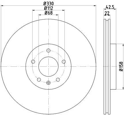 Tarcza hamulcowa tył A6 ALLROAD 06- Textar 92160403