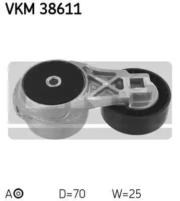 Napinacz paska wielorowkowego Chrysler 3,3-3,8 00- SKF VKM38611