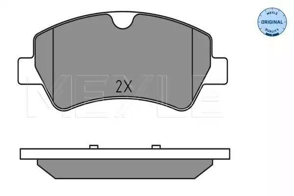 KLOCKI HAMULCOWE TYŁ FORD TRANSIT 2,2 TDCI 12- MEYLE 252560418