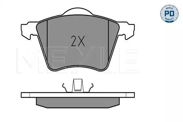 KLOCKI HAMULCOWE PRZÓD VW SHARAN 95- ALHAMBRA 96- GALAXY MEYLE 0252341819/PD