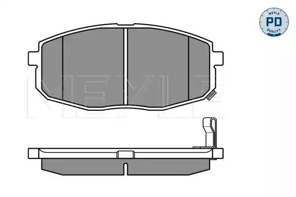KLOCKI HAMULCOWE PRZÓD HYUNDAI I30 IX35 07- MEYLE 0252396617/PD
