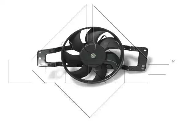 Wentylator chłodnicy Renault TWINGO 96-07  Z RAMĄ  NRF 47476