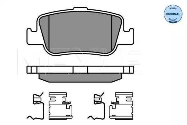 KLOCKI HAMULCOWE TYŁ TOYOTA AURIS 06- Z CZUJNIKIEM MEYLE 0252466415/W