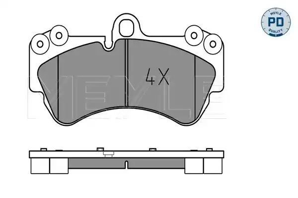 KLOCKI HAMULCOWE PRZÓD VW TOUAREG 2,5TDI, 3,2 V6 MEYLE 0252369217/PD