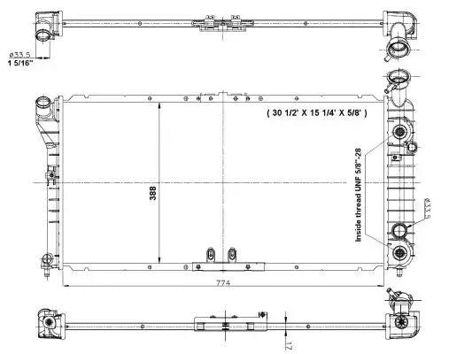 CHŁODNICA BUICK REGAL 3,1/3,8 91-97 NRF 56001