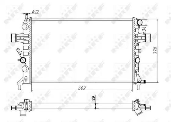 Chłodnica Opel ASTRA G 98- 1300189 NRF 54668A