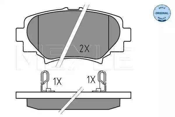 KLOCKI HAMULCOWE TYŁ MAZDA 3 1,5-2,2D 13- MEYLE 252587814