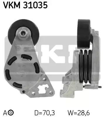 Napinacz paska wielorowkowego VW 1,4TDI SKF VKM31035