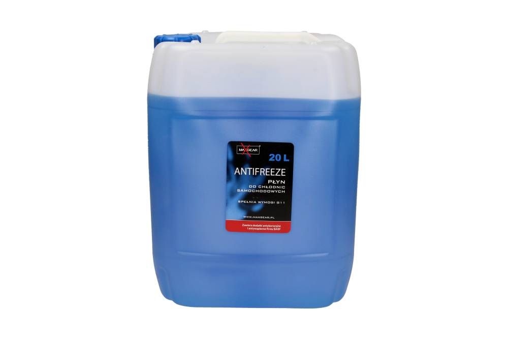 PŁYN DO CHŁODNIC 20L -35°C NIEBIESKI G11 NA DODATKACH BASF MaXgear 36-0077