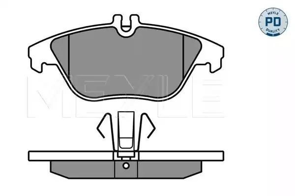 KLOCKI HAMULCOWE TYŁ MERCEDES W204 07- MEYLE 0252425317/PD