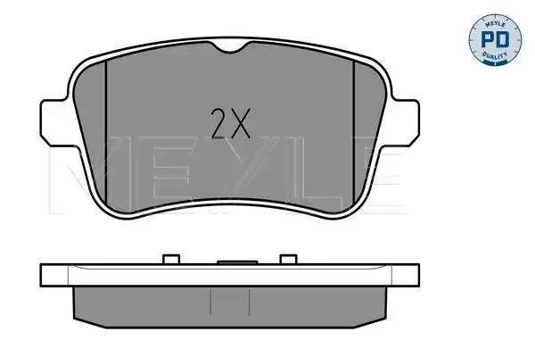 KLOCKI HAMULCOWE TYŁ MERCEDES W166 X166 GL/ML 11- MEYLE 0252521518/PD