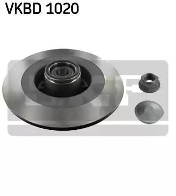 Tarcza hamulcowa tył Renault LAGUNA III BT0 1 07- SKF VKBD1020