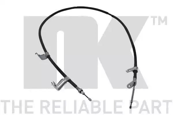 Linka hamulca ręcznego tył Nissan QASHQAI 07- LE 1833 1647MM NK Autoparts 9022135