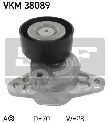Napinacz paska wielorowkowego Mercedes OM628 00- 400CDI M G KLASA SKF VKM38089